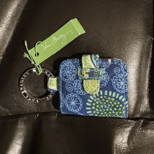 Vera Bradley Doodle Daisy Mirror Keychain